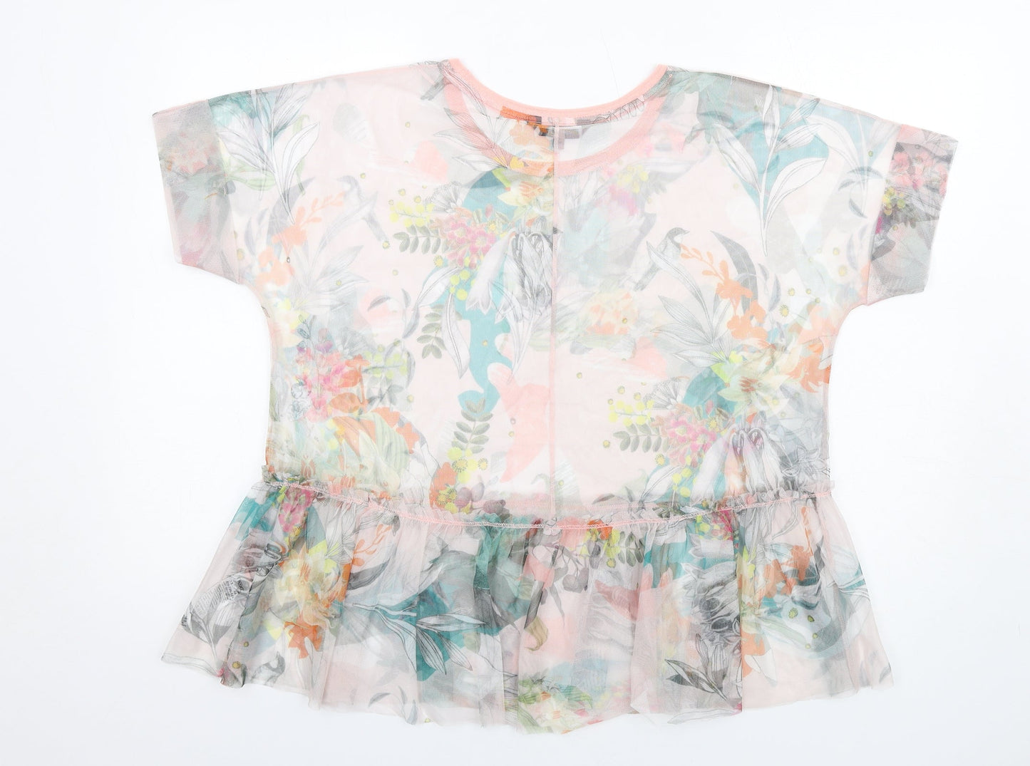 Womens UK Size 12 NEXT Multicoloured Basic T-Shirt