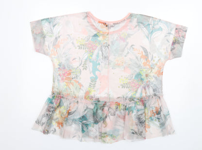 Womens UK Size 12 NEXT Multicoloured Basic T-Shirt