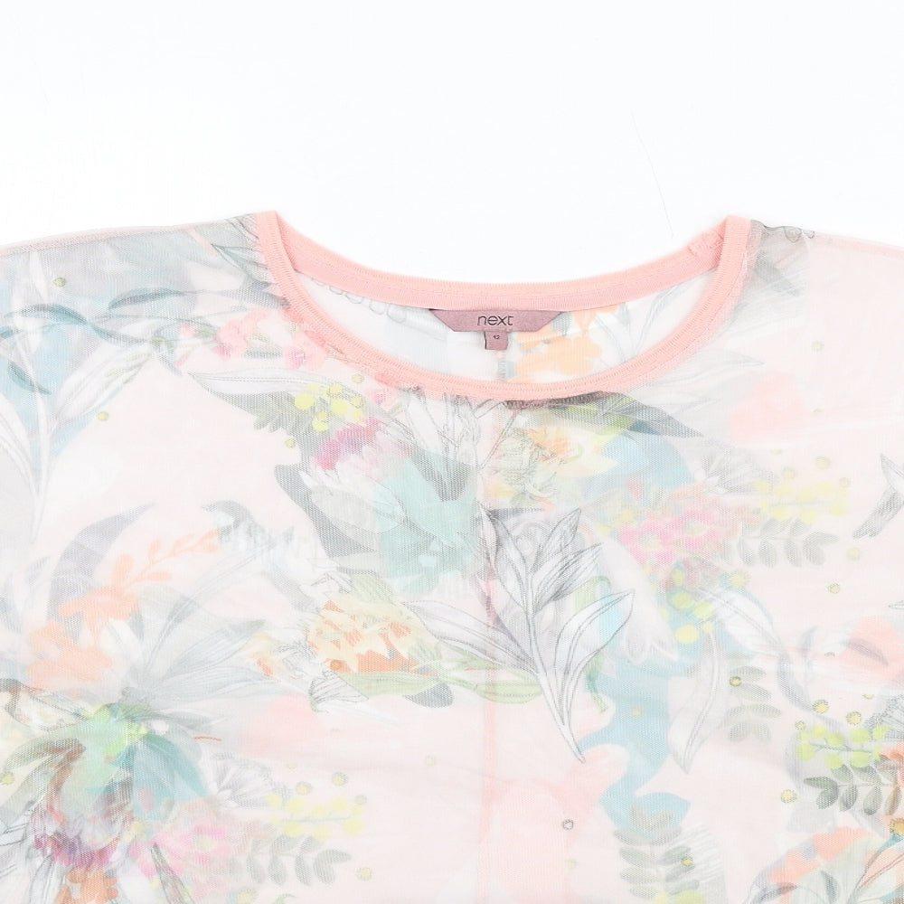 Womens UK Size 12 NEXT Multicoloured Basic T-Shirt