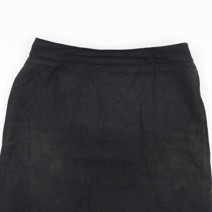 Simon Jersey Womens Grey Polyester Straight & Pencil Skirt Size 12 Zip