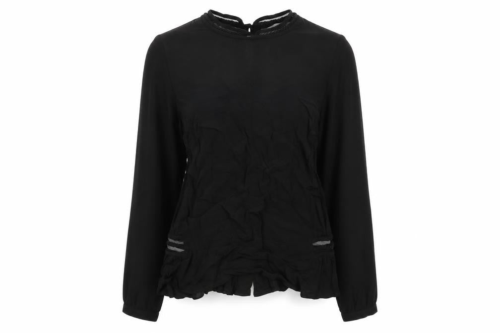 Womens UK Size 12 Marks and Spencer Black Basic Blouse