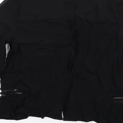 Womens UK Size 12 Marks and Spencer Black Basic Blouse