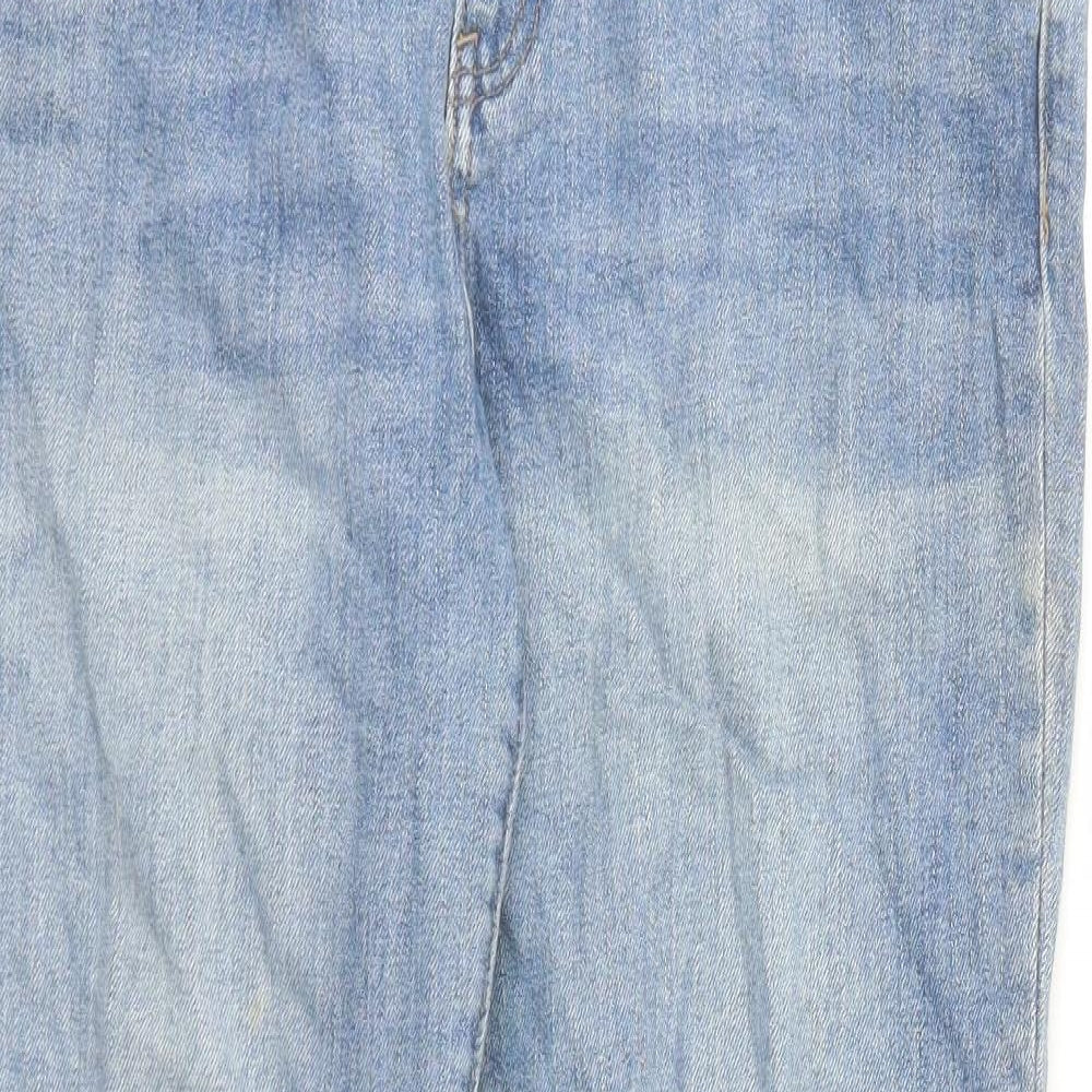 Gap Mens Blue Cotton Straight Jeans Size 34 in L27 in Regular Zip