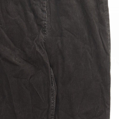 Womens UK Size 12 Classic Regular Fit  Brown Trousers