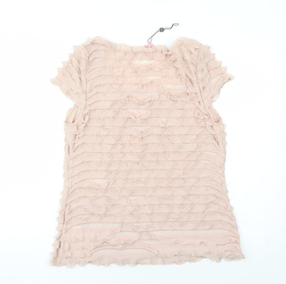 Womens UK Size 16 Phase Eight Beige Basic T-Shirt