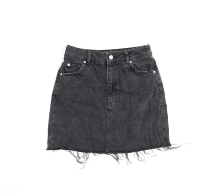 Womens UK Size 8 Topshop A-Line Denim Skirt