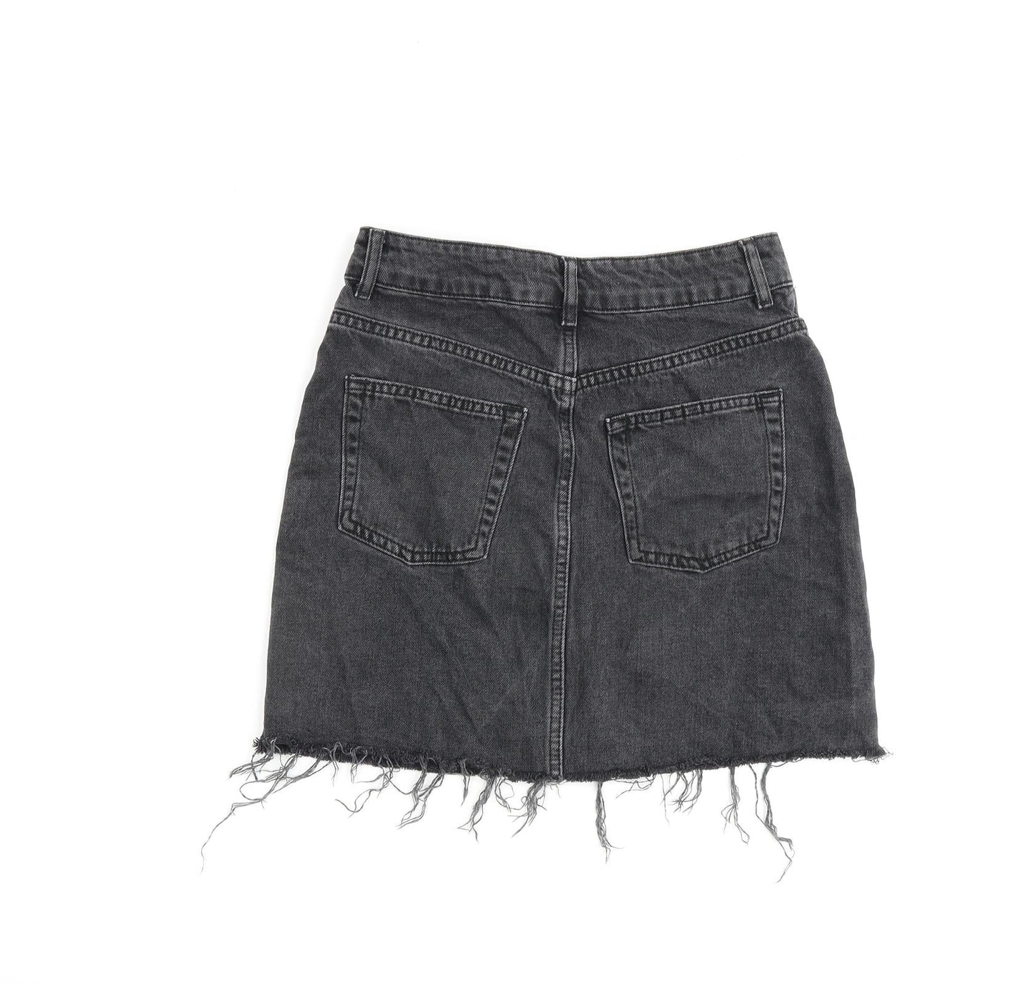 Womens UK Size 8 Topshop A-Line Denim Skirt