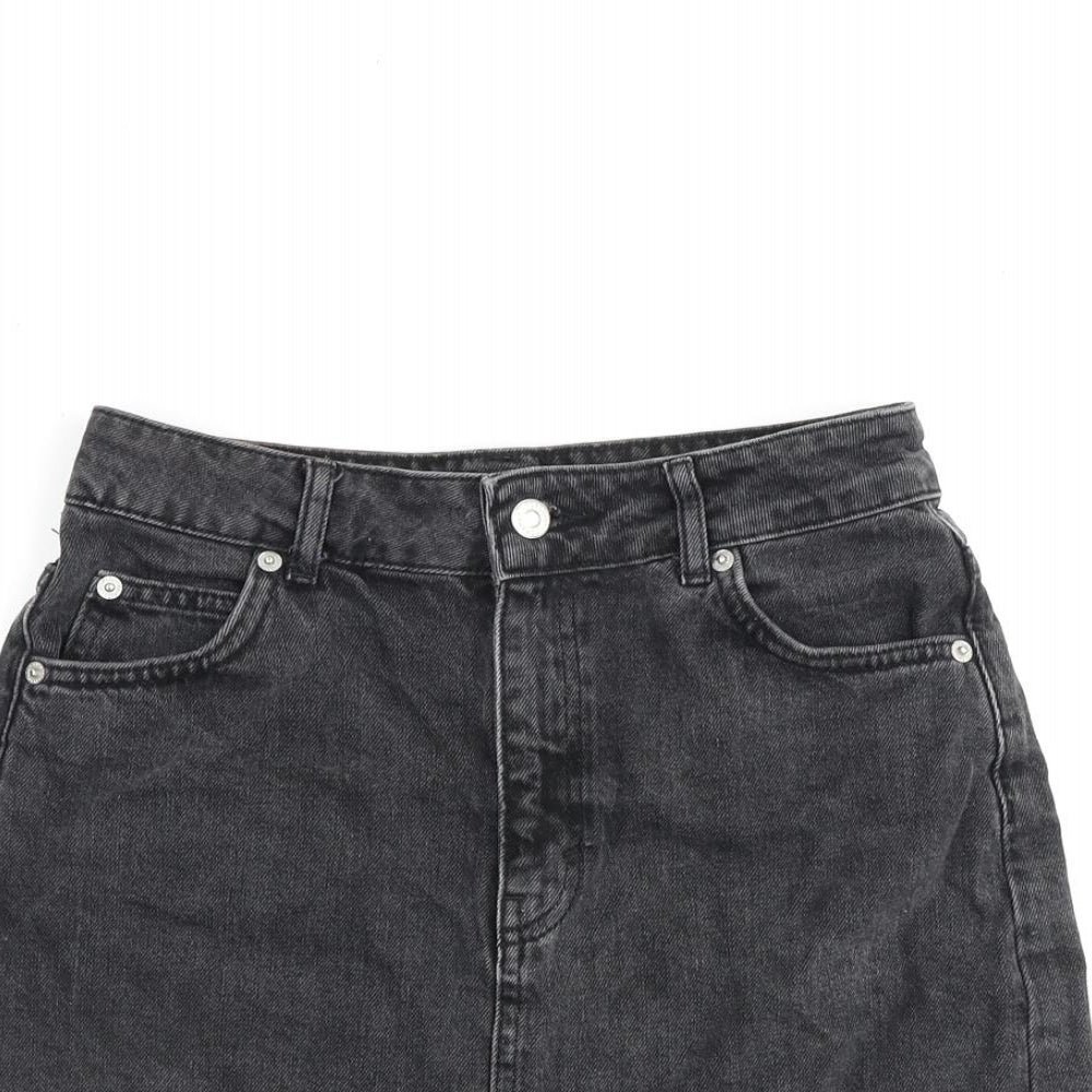 Womens UK Size 8 Topshop A-Line Denim Skirt