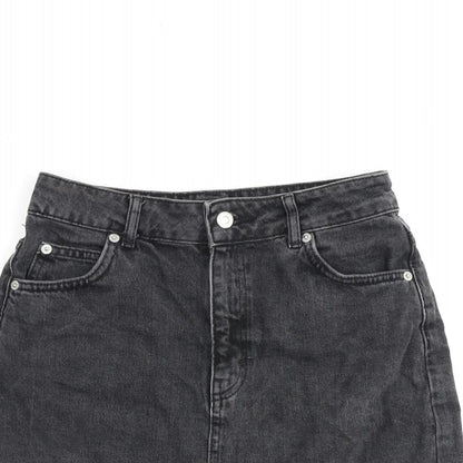 Womens UK Size 8 Topshop A-Line Denim Skirt