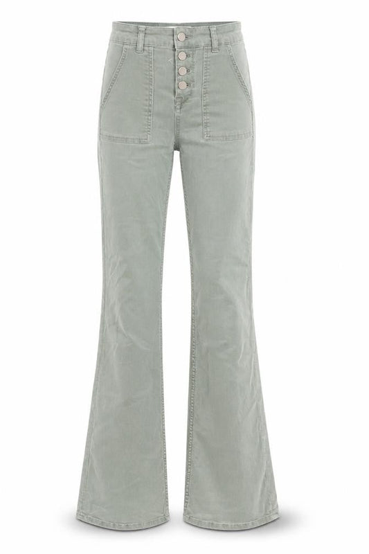 Womens UK Size 4 Zara Regular Fit Bootcut Green Jeans