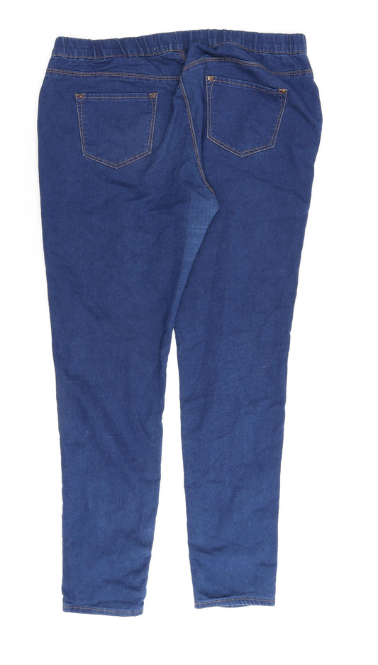 Denim & Co. Womens Blue Cotton Jegging Jeans Size 10 L30 in Regular