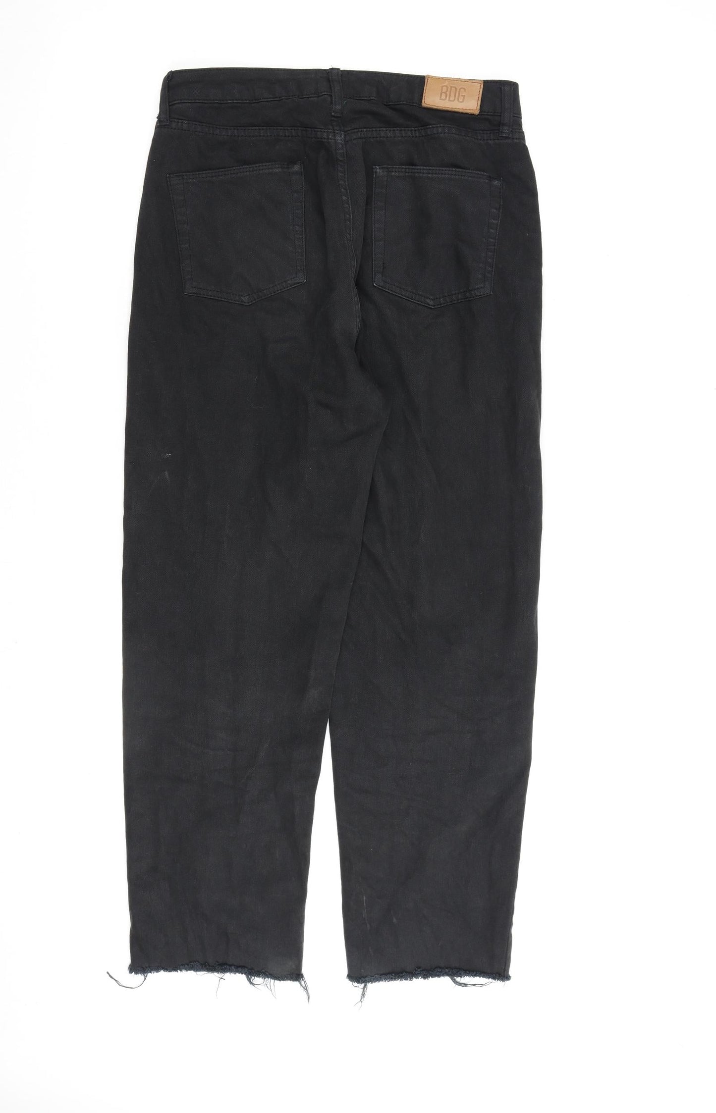 BDG Womens Black Cotton Straight Jeans Size 28 in L32 in Regular Zip