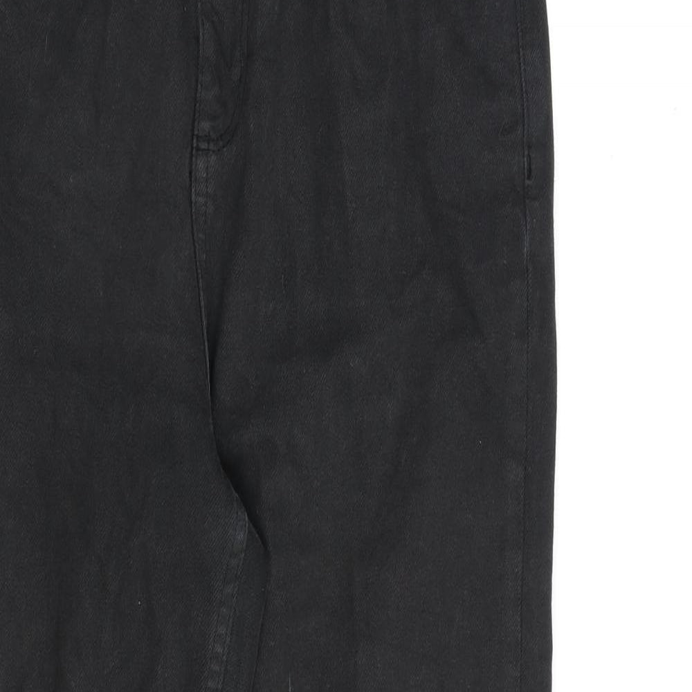 BDG Womens Black Cotton Straight Jeans Size 28 in L32 in Regular Zip