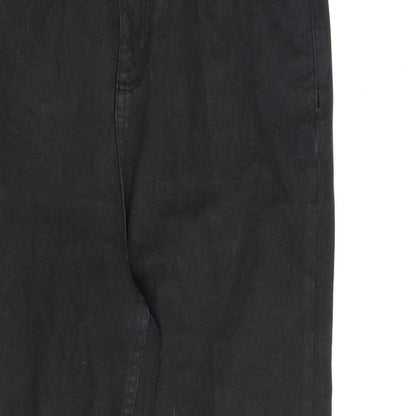 BDG Womens Black Cotton Straight Jeans Size 28 in L32 in Regular Zip