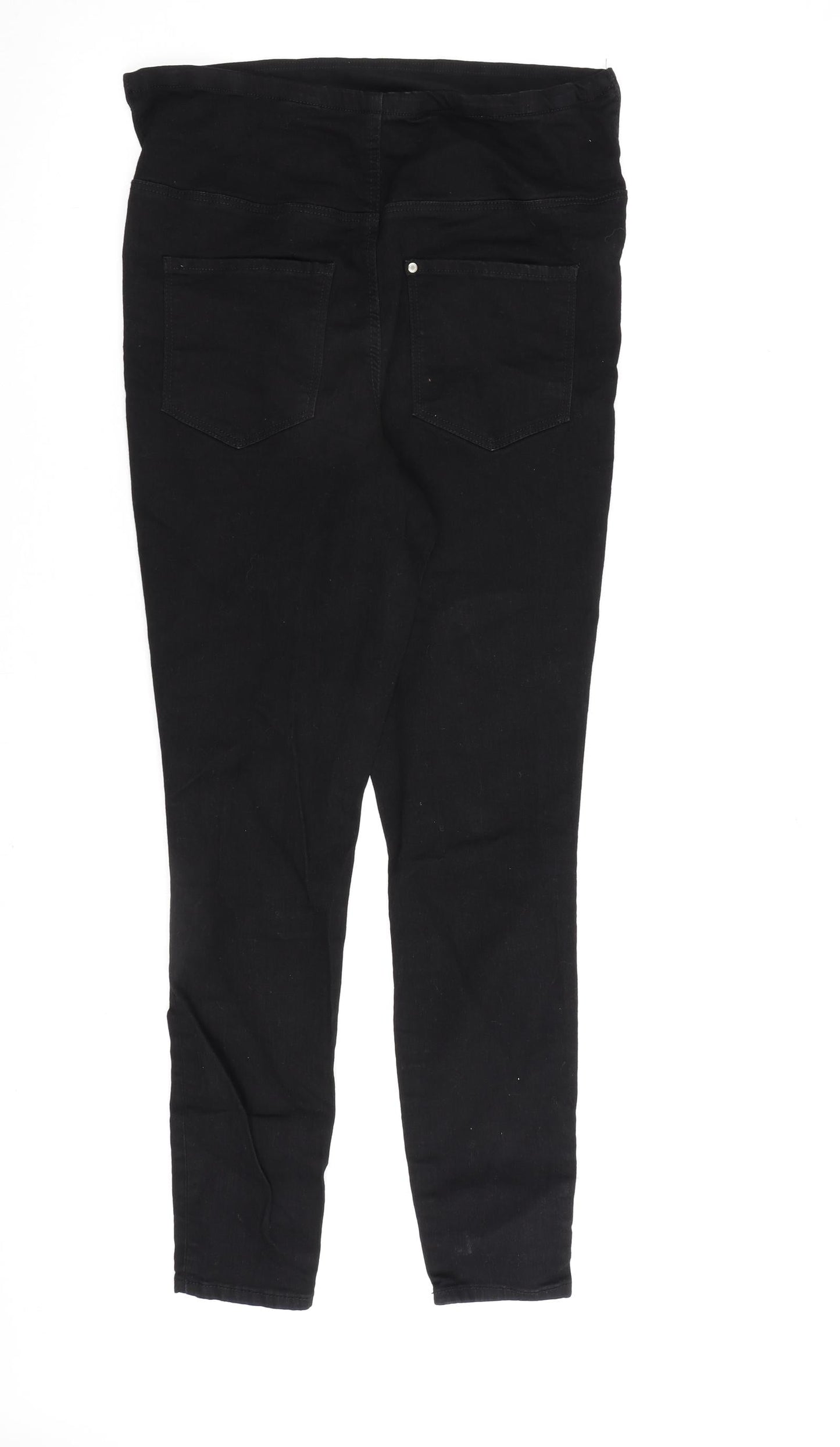 H&M Womens Black Cotton Skinny Jeans Size L L30 in Regular