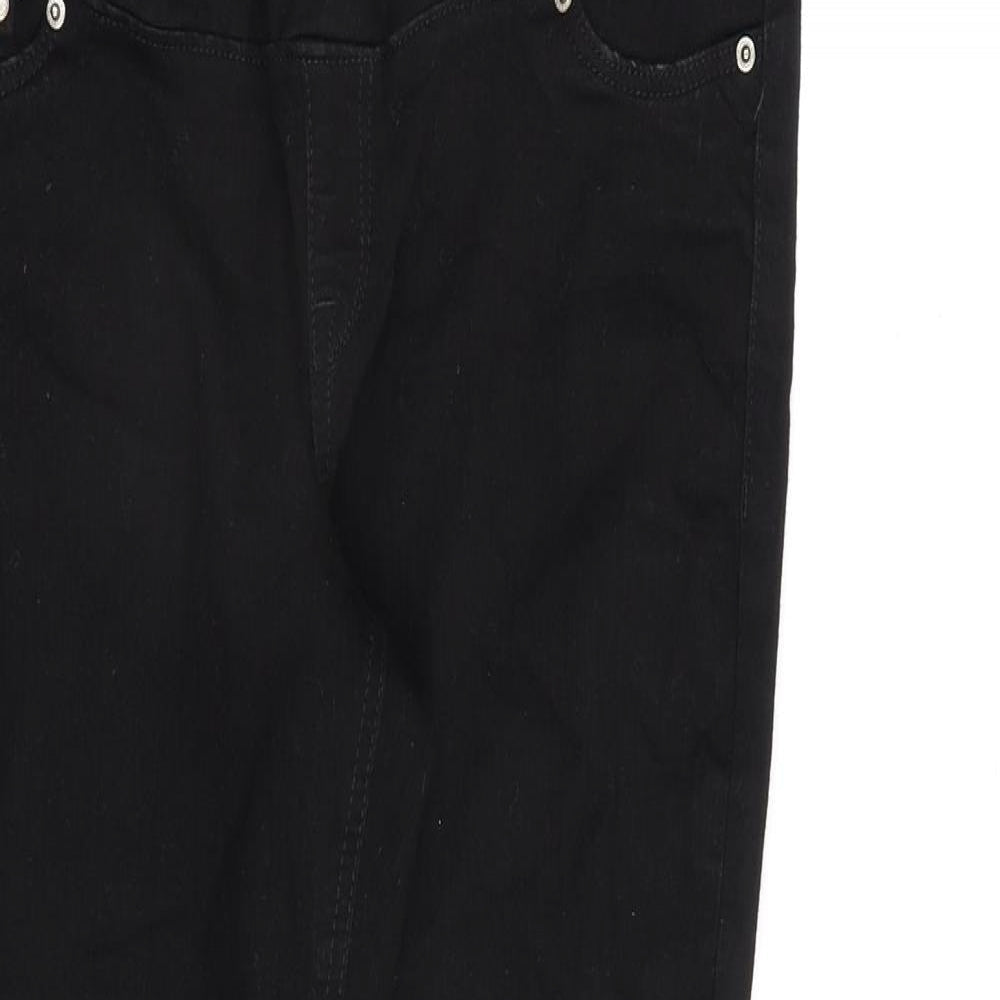 H&M Womens Black Cotton Skinny Jeans Size L L30 in Regular