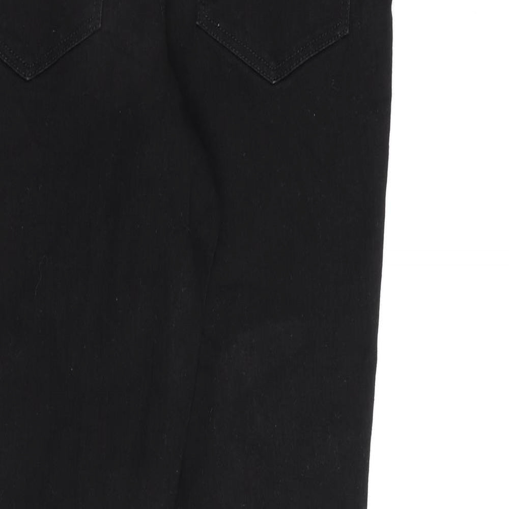 H&M Womens Black Cotton Skinny Jeans Size L L30 in Regular
