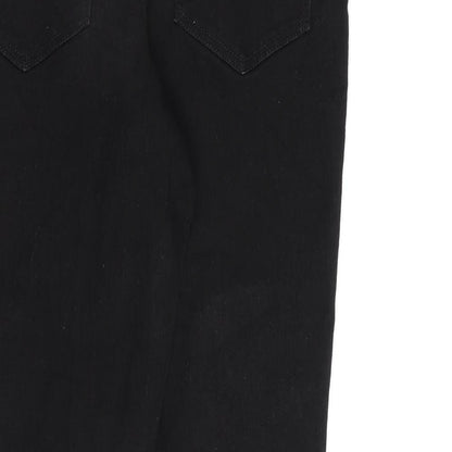 H&M Womens Black Cotton Skinny Jeans Size L L30 in Regular
