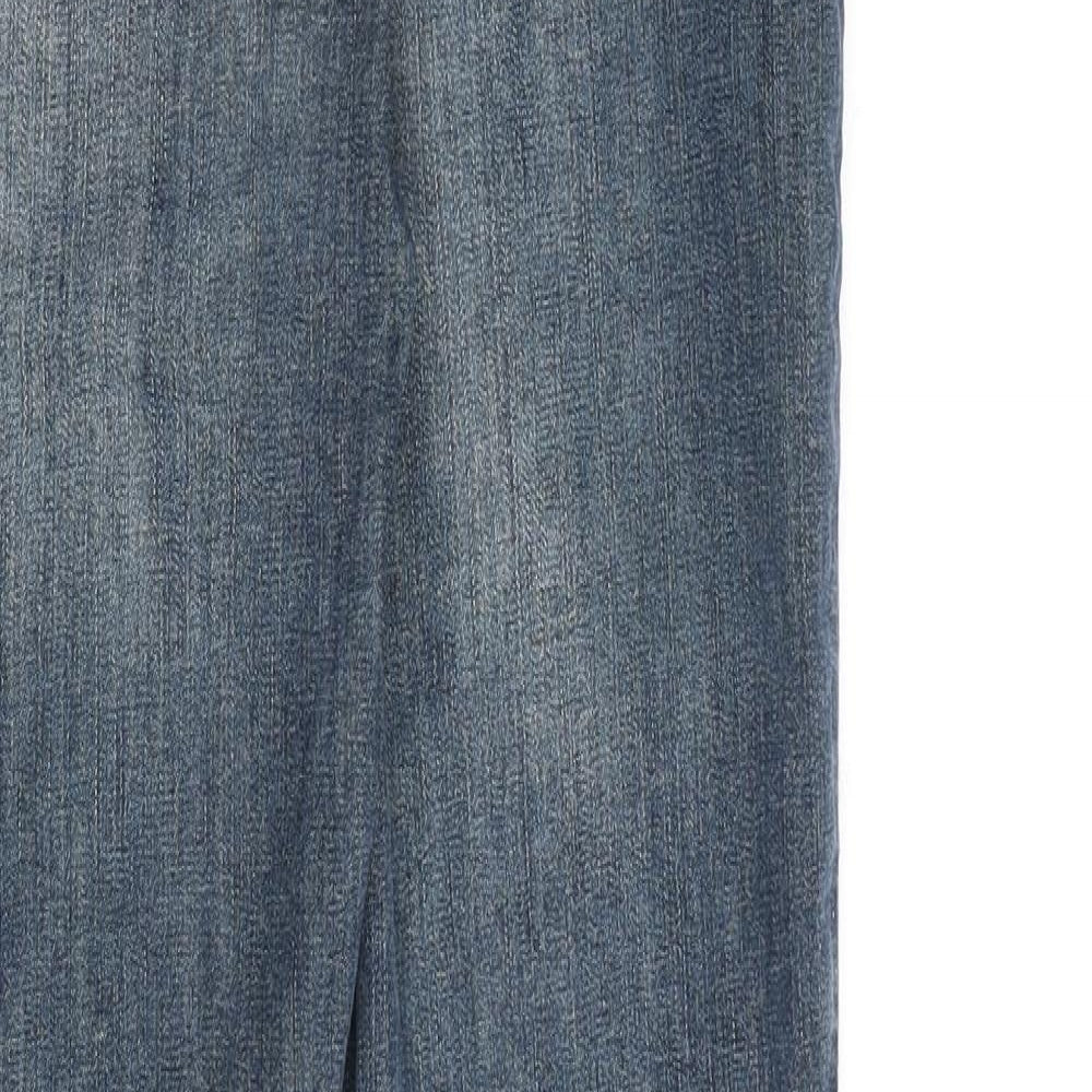 Topshop Womens Blue Cotton Skinny Jeans Size 28 in L30 in Regular Zip