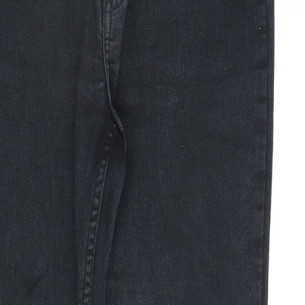 Womens UK Size 8 H&M Regular Fit Straight Black Jeans