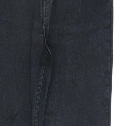 Womens UK Size 8 H&M Regular Fit Straight Black Jeans