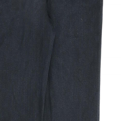 Womens UK Size 8 H&M Regular Fit Straight Black Jeans