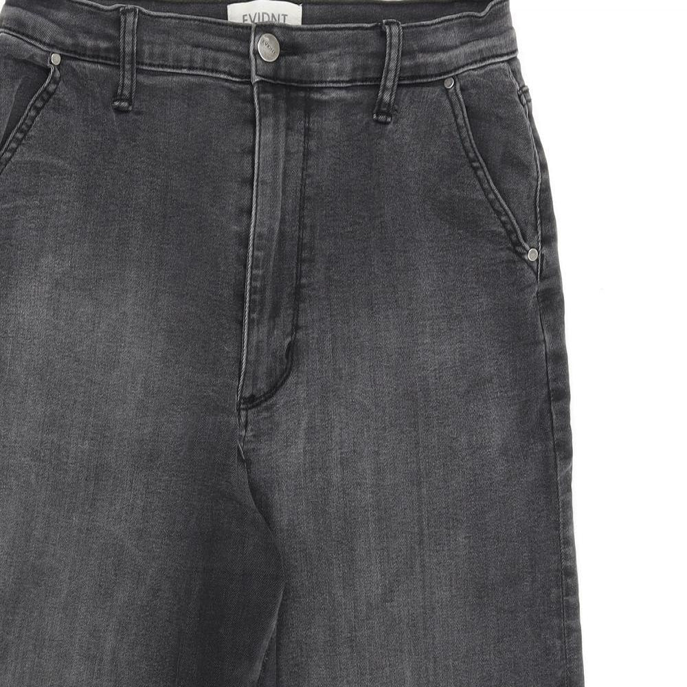 Evidnt Womens Grey Cotton Cropped Jeans Size 30 in L21 in Regular Zip