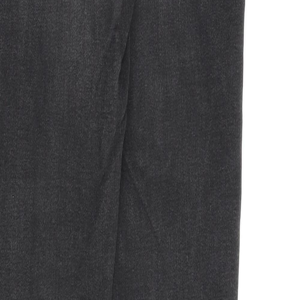 Denim & Co. Womens Grey Cotton Skinny Jeans Size 8 L30 in Regular Zip