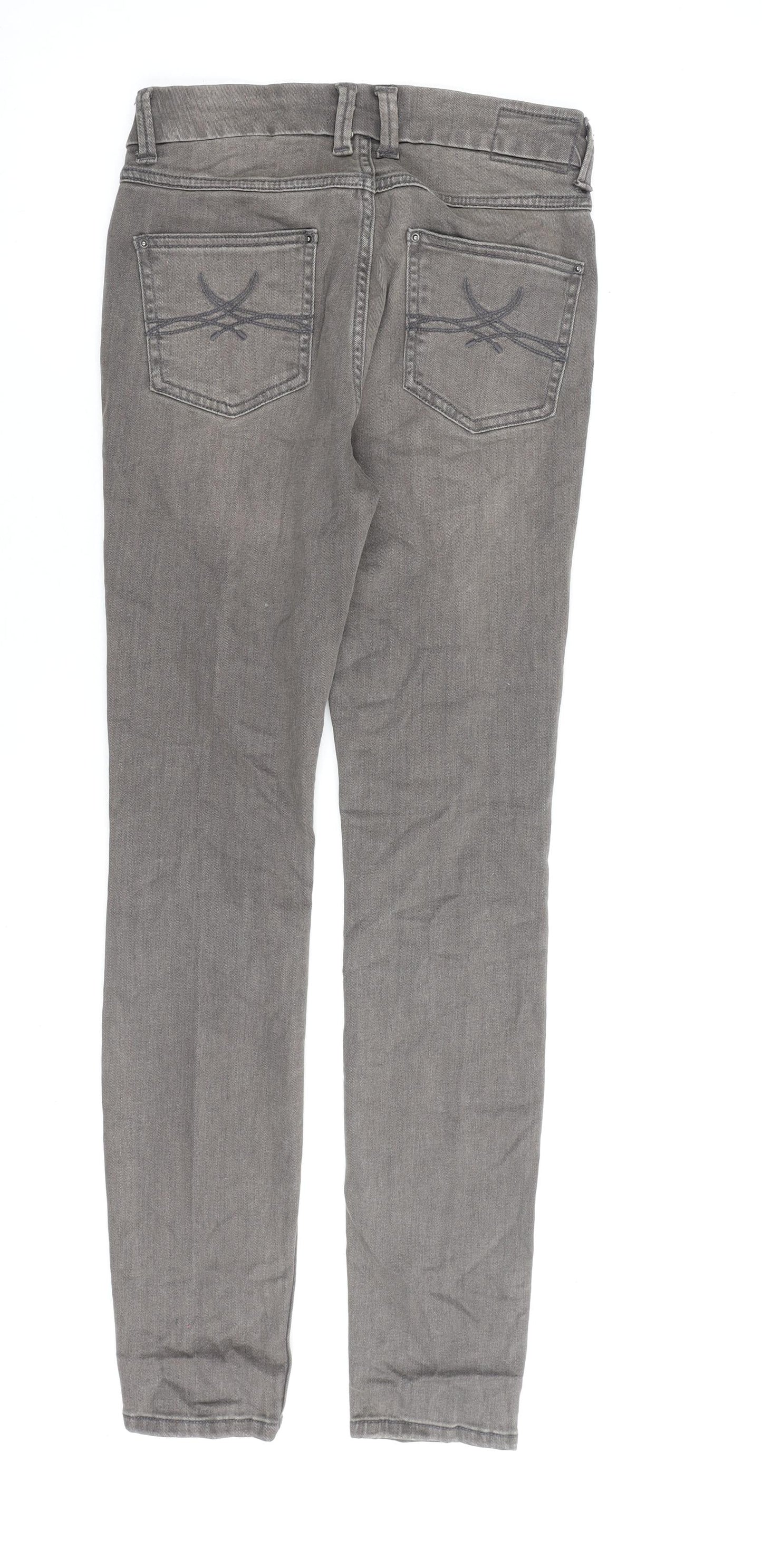 Womens UK Size 8 Marks and Spencer Regular Fit  Grey Trousers