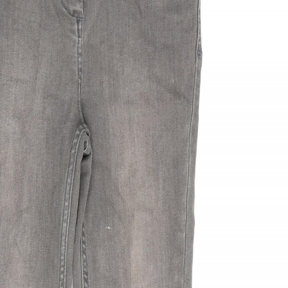Womens UK Size 8 Marks and Spencer Regular Fit  Grey Trousers