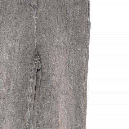 Womens UK Size 8 Marks and Spencer Regular Fit  Grey Trousers