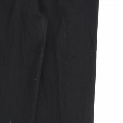 Skinny Jean Womens Black Cotton Straight Jeans Size 10 L27 in Regular Zip