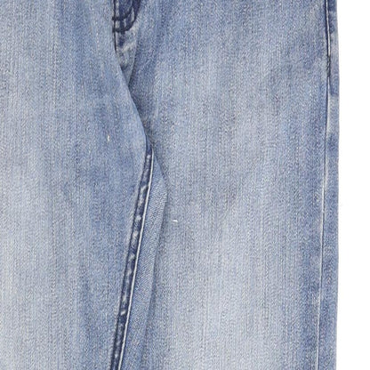 Mens UK Size 34 in Ture Face Regular Fit Skinny Blue Jeans