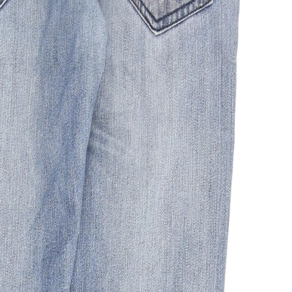 Mens UK Size 34 in Ture Face Regular Fit Skinny Blue Jeans