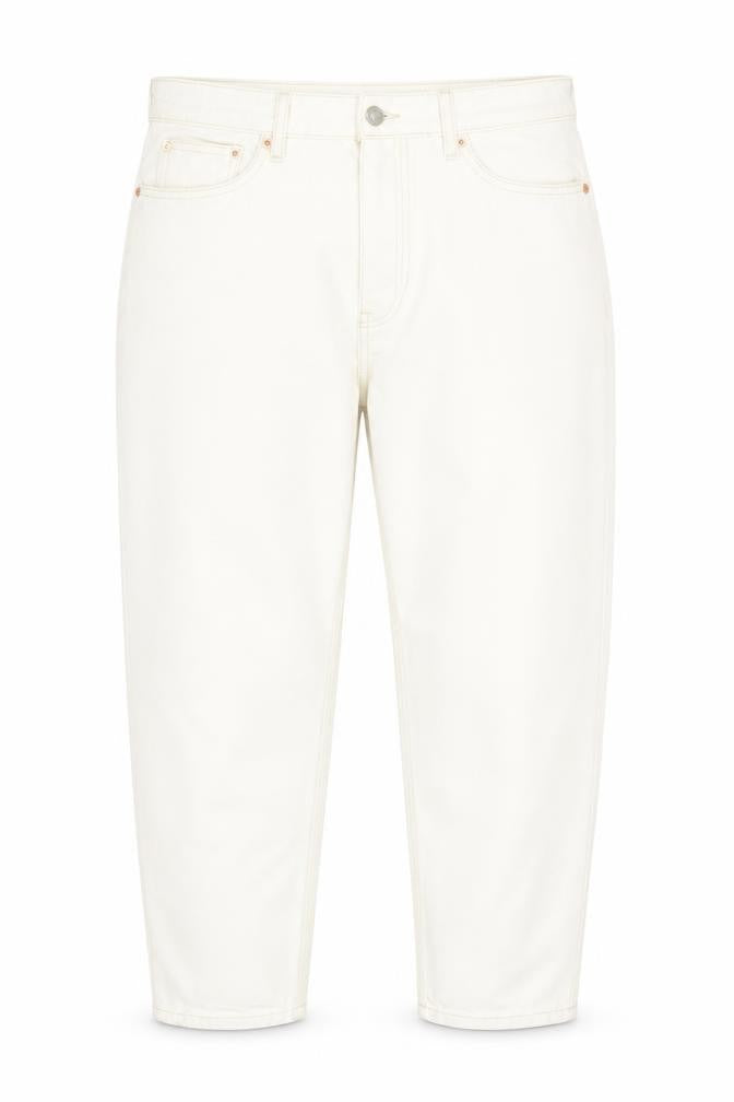 Womens UK Size 16 Mango Regular Fit Mom Beige Jeans