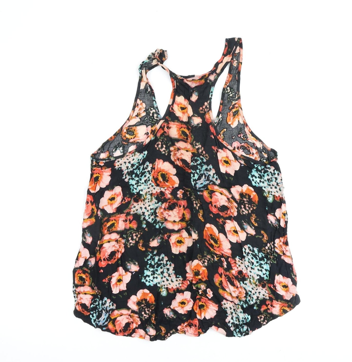 Womens UK Size 10 H&M Black Basic Tank