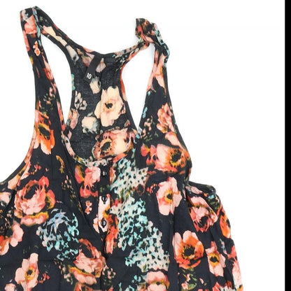 Womens UK Size 10 H&M Black Basic Tank