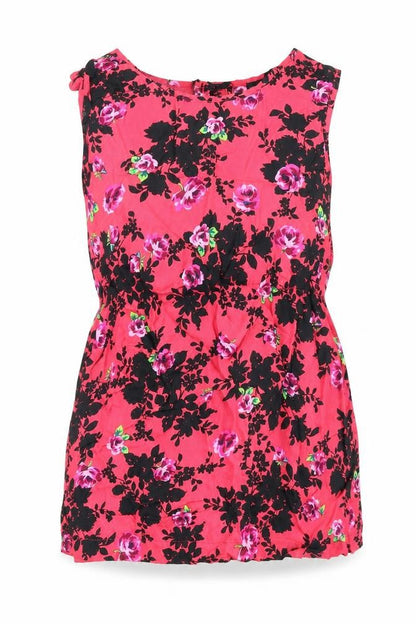Womens UK Size 10 Topshop Pink Basic Tank