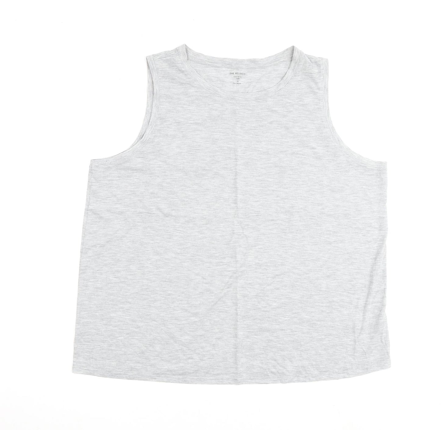 Womens UK Size 18 Marks and Spencer Grey Basic Tank