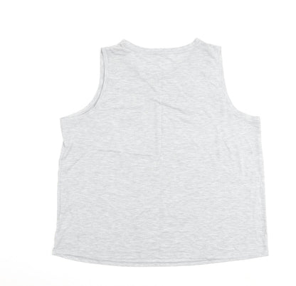 Womens UK Size 18 Marks and Spencer Grey Basic Tank
