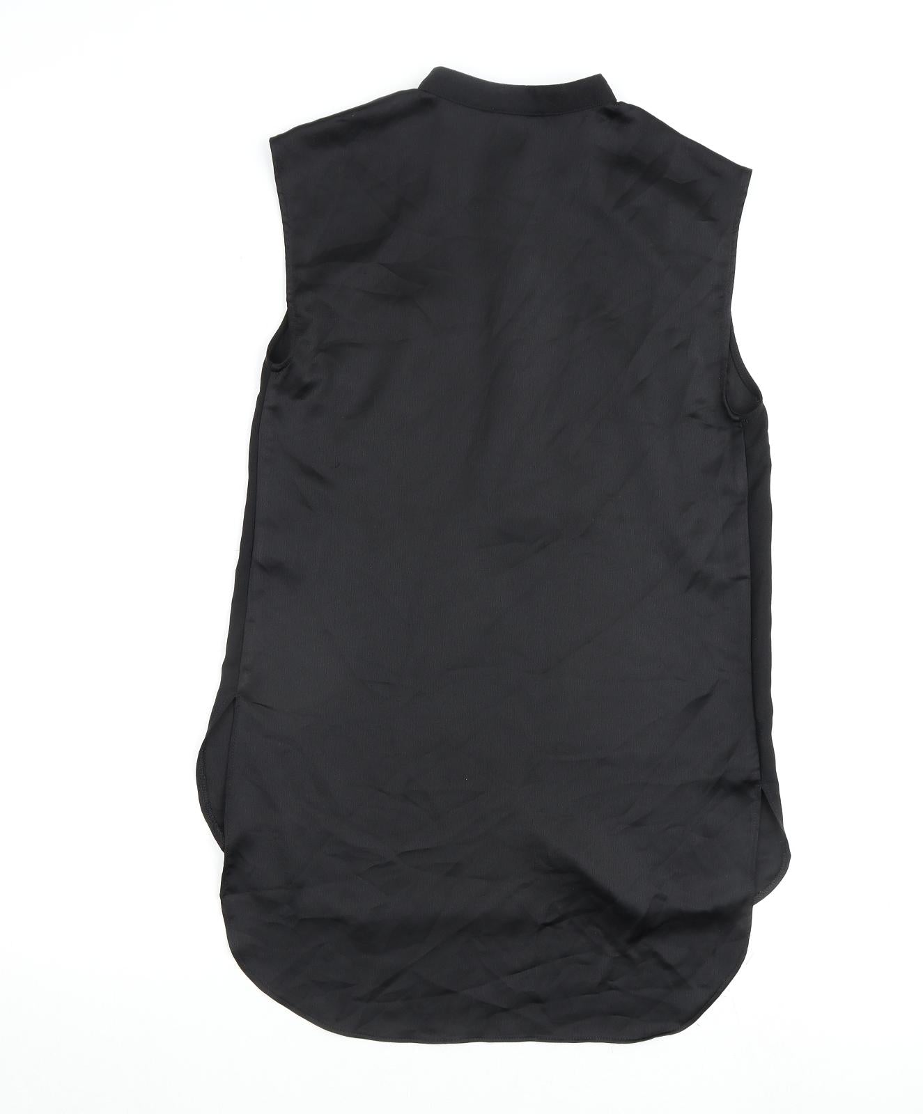 Womens UK Size 8 Warehouse Black Basic Blouse