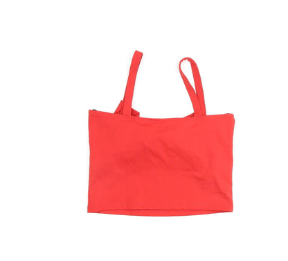 Womens UK Size M H&M Pink Basic Tank