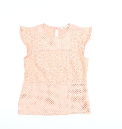 Womens UK Size S Oasis Pink Basic Blouse