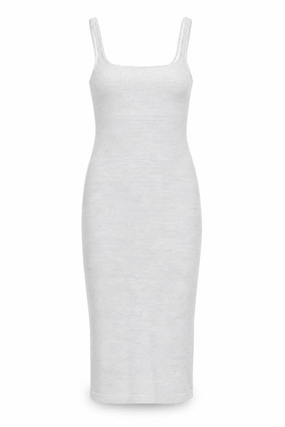 Zara Womens Blue Striped Cotton Pencil Dress Size S Scoop Neck Pullover