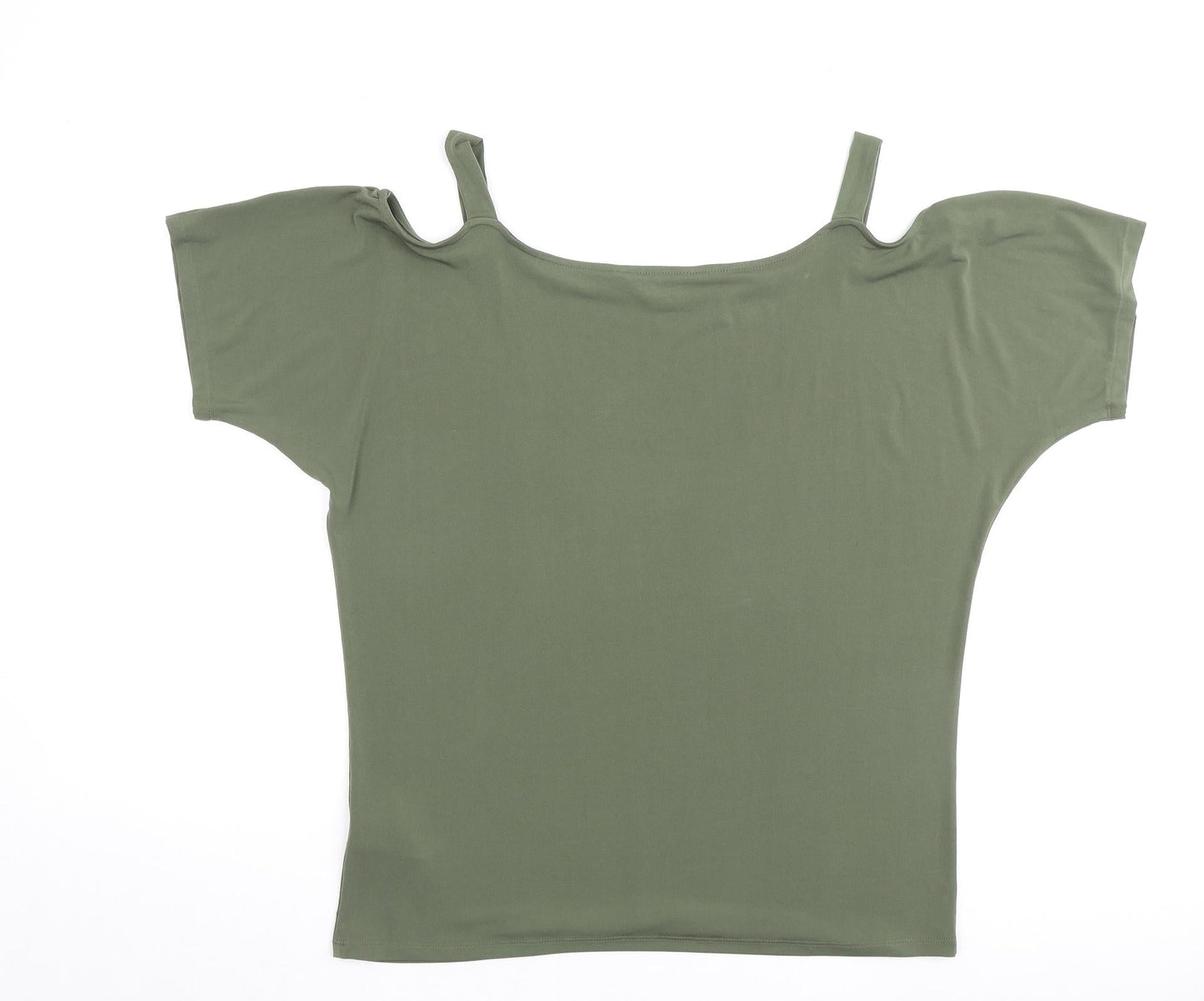 Womens UK Size 16 Julien Macdonald Green Basic Blouse