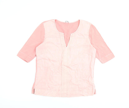 Womens UK Size 6 Sandwich Pink Basic Blouse