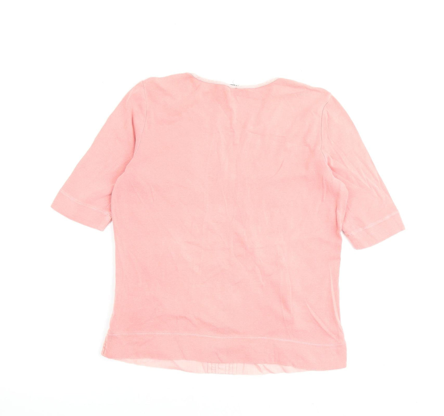 Womens UK Size 6 Sandwich Pink Basic Blouse