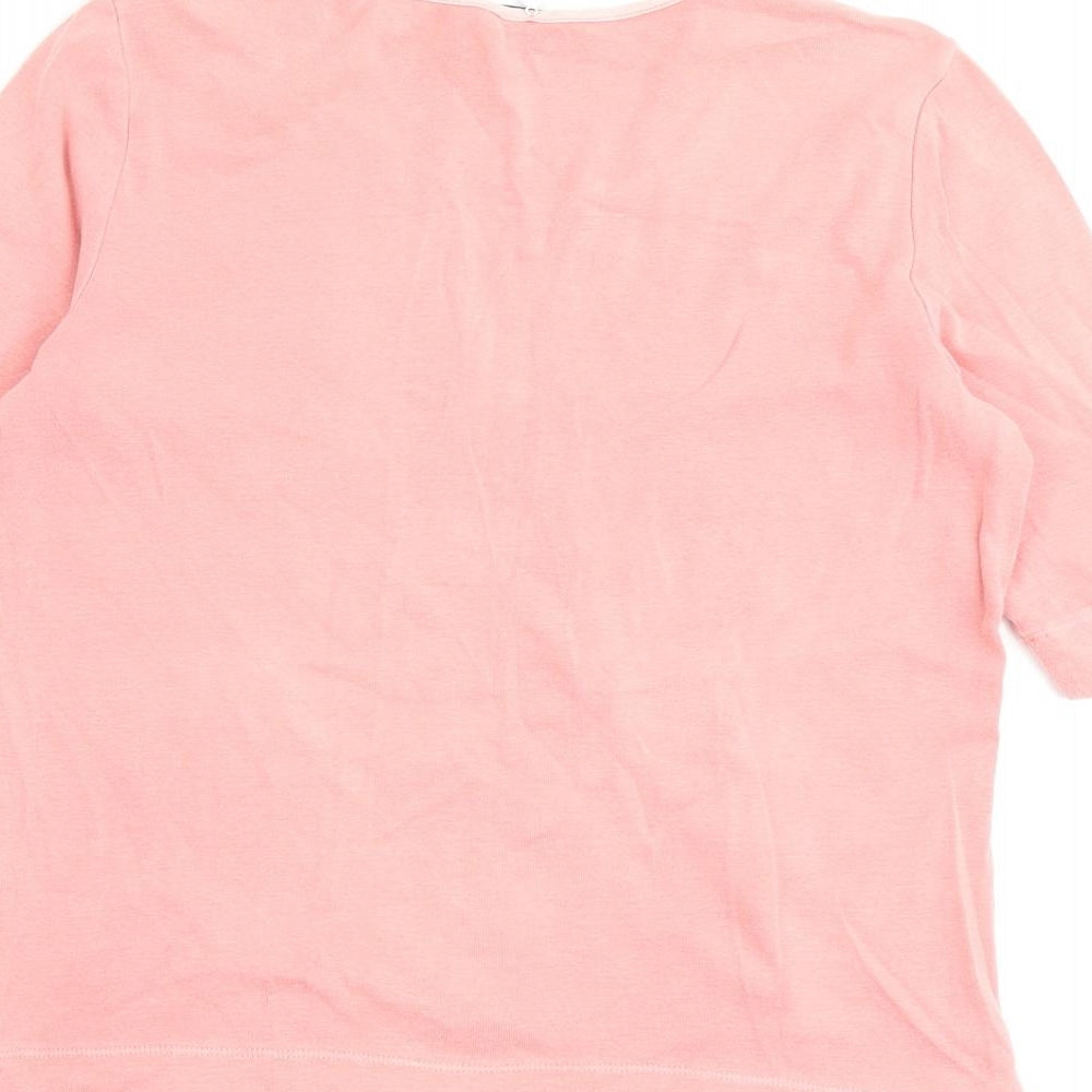 Womens UK Size 6 Sandwich Pink Basic Blouse