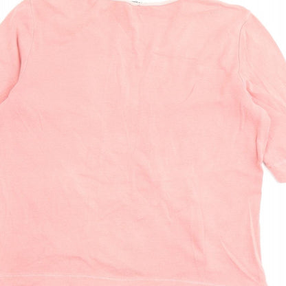Womens UK Size 6 Sandwich Pink Basic Blouse