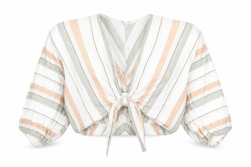 Womens UK Size XS Zara Multicoloured Basic Blouse